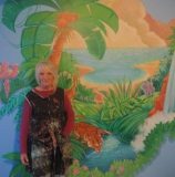 Maureen and mural , what a joy to work with Irina